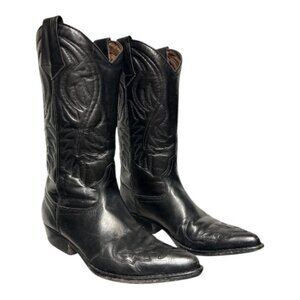 Vintage GUESS by George Marciano Black Cowboy Boots sz 5 1/2